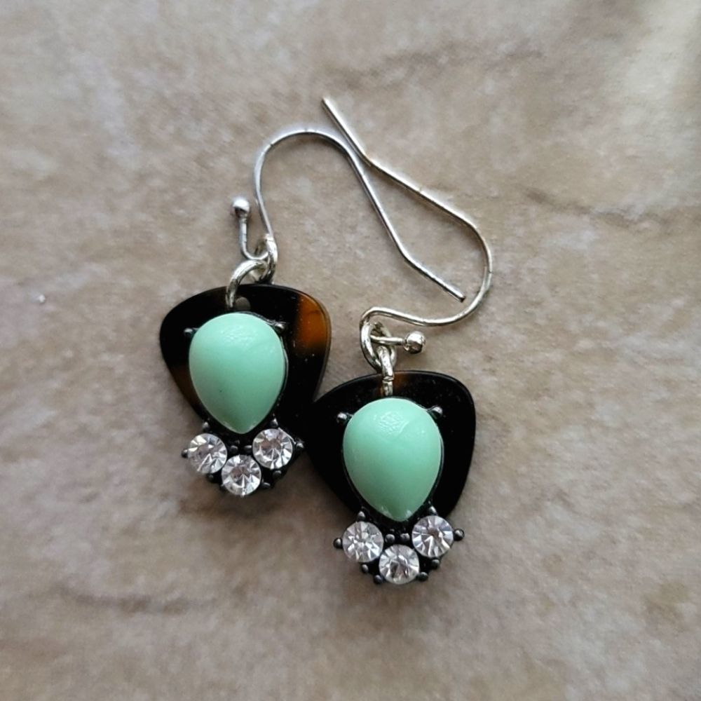 Acrylic Tourtise Shell Earrings